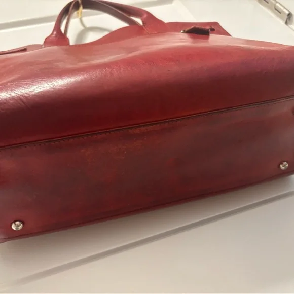 Dooney & Bourke Rich Red Leather Tote - Picture 4 of 5